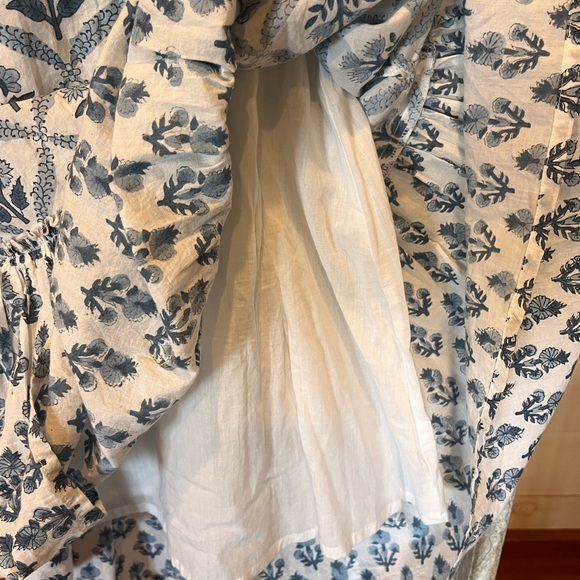 Madison Mathews Block Print Tiered Dress - Picture 8 of 8